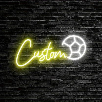 Custom LED Neon Sign - Football