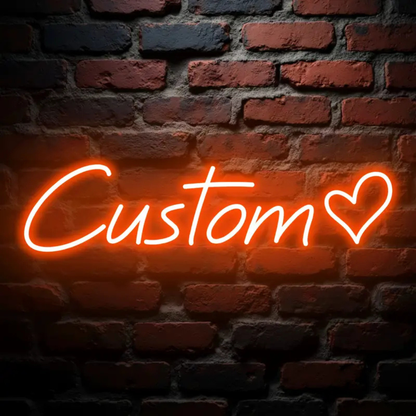 Custom LED Neon Sign - Heart