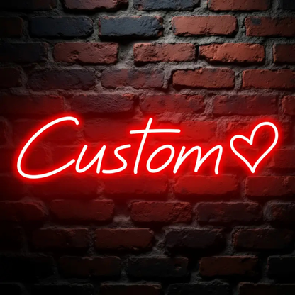 Custom LED Neon Sign - Heart