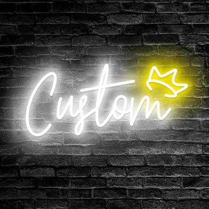 Custom LED Neon Sign - Crown